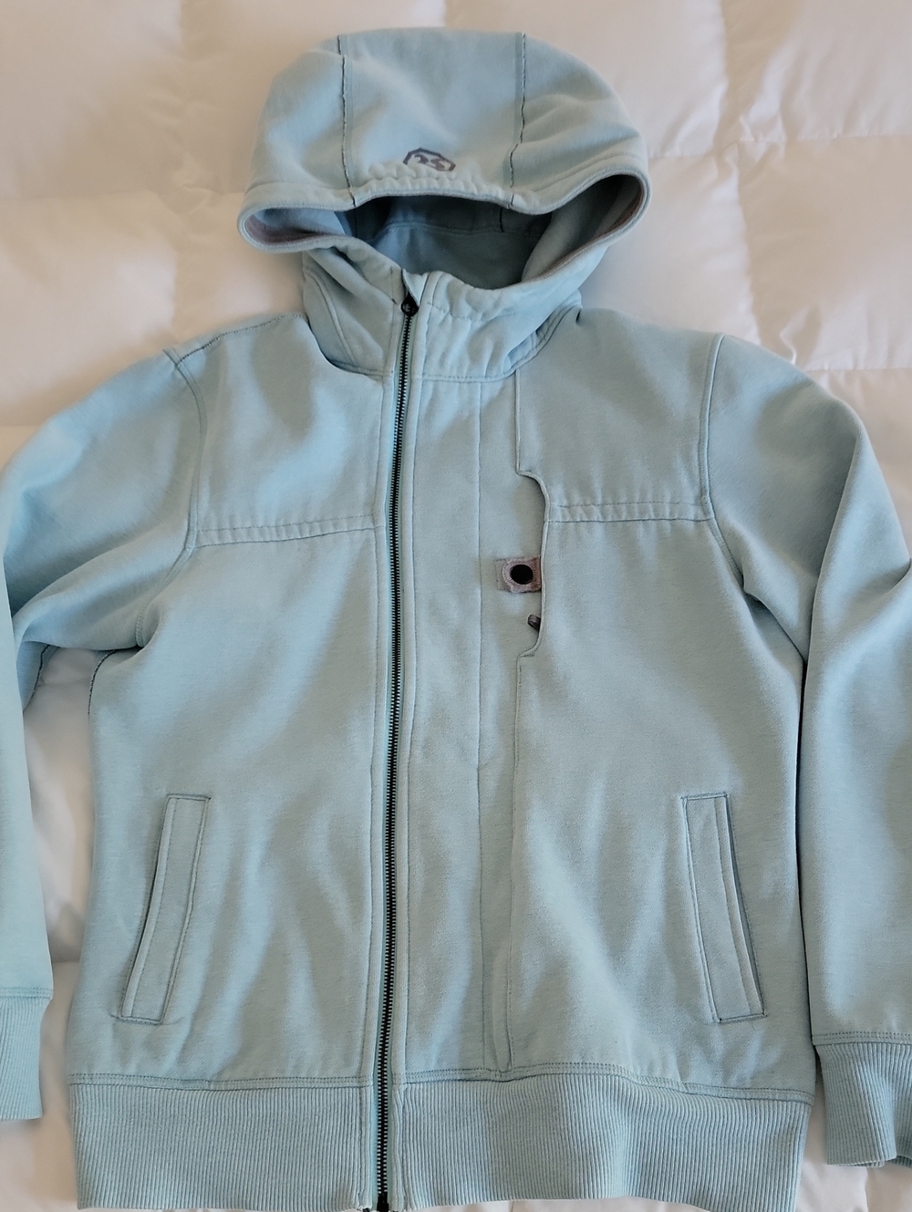 Mens Light Blue West Coast Hoodie S